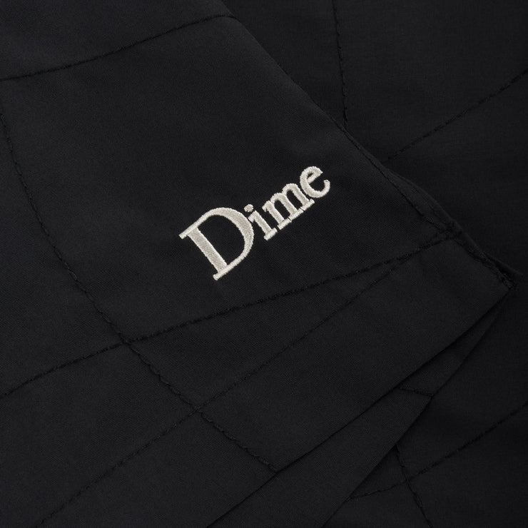 DIME WAVE QUILTED SHORTS BLACK - Gallery Streetwear