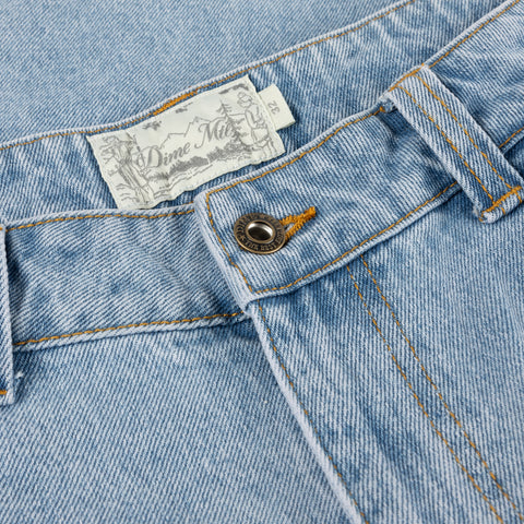 Dime MTL | Carpenter Denim Short Blue Washed 2