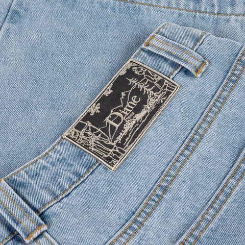 Dime MTL | Carpenter Denim Short Blue Washed 4