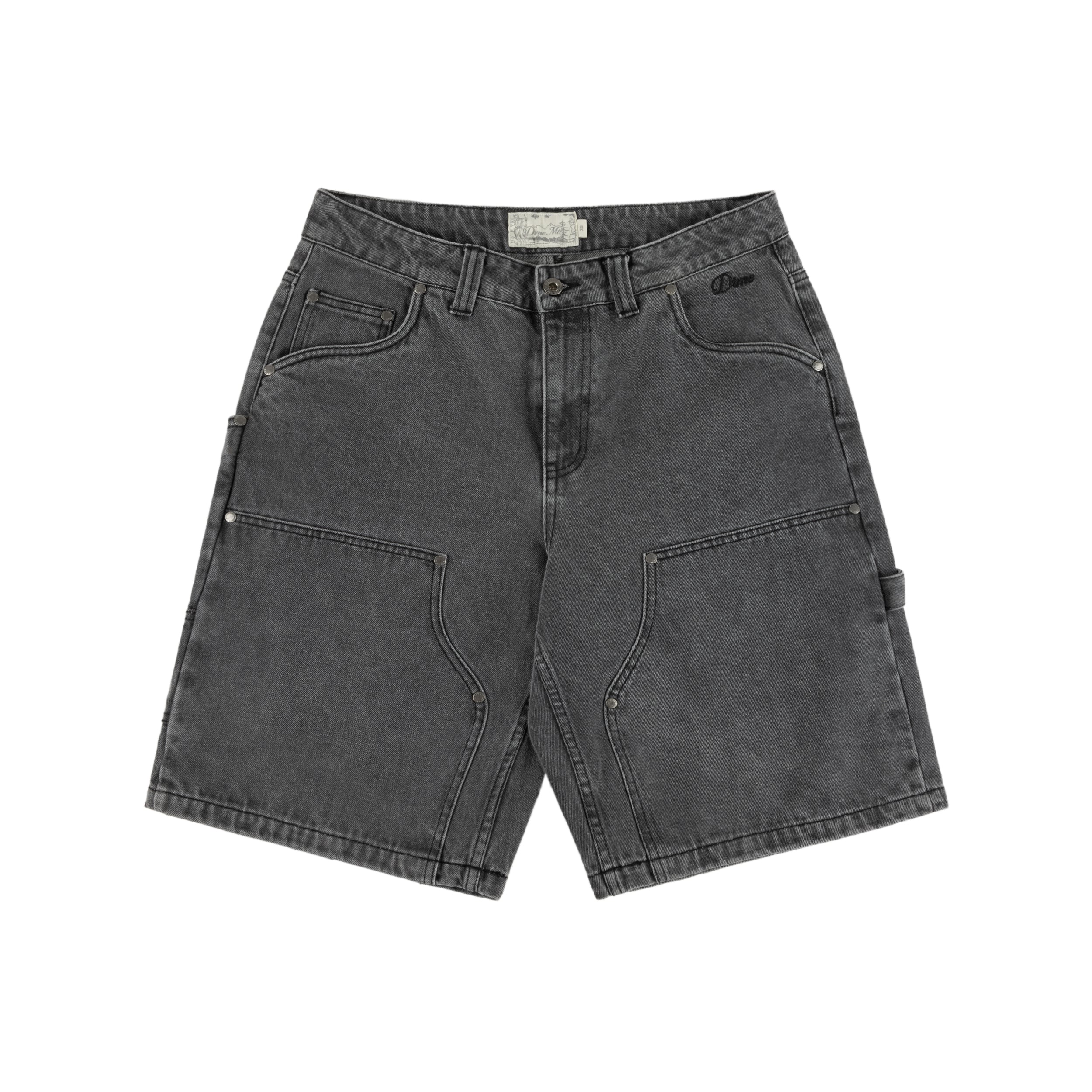Dime MTL | Carpenter Denim Shorts Faded Black 