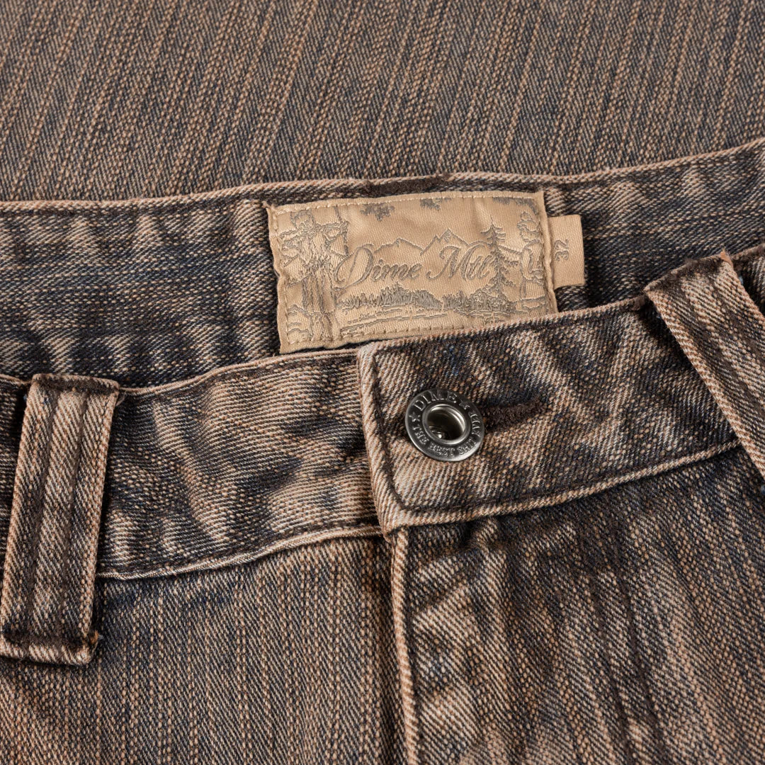 Dime MTL Denim Shorts Premium Brown