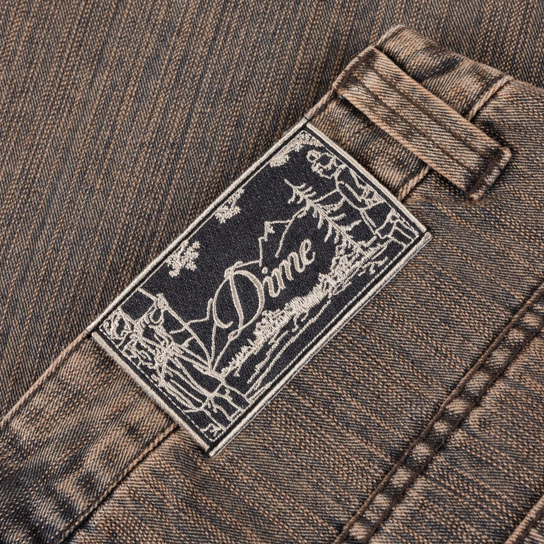 Dime MTL Denim Shorts Premium Brown