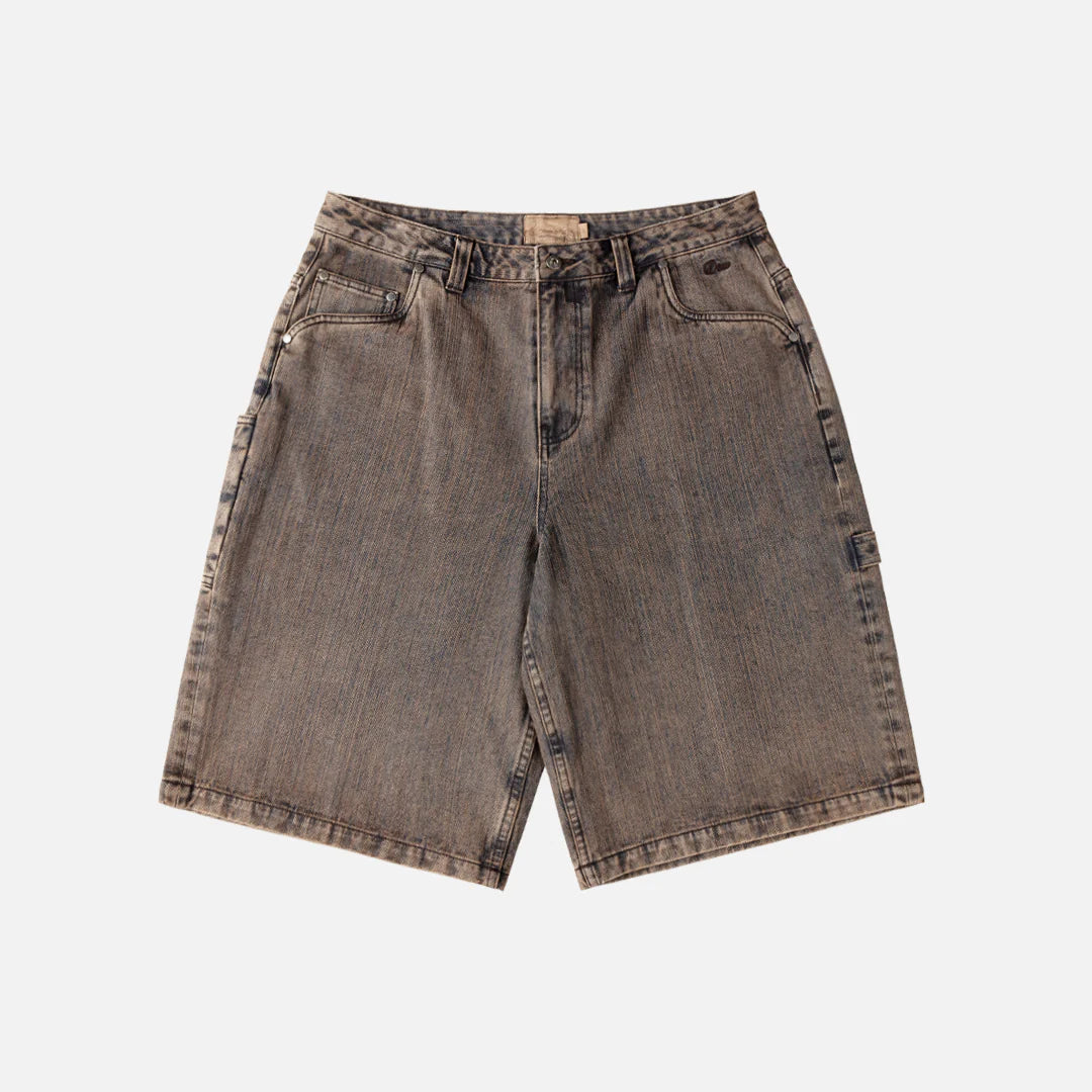 Dime MTL Denim Shorts Premium Brown
