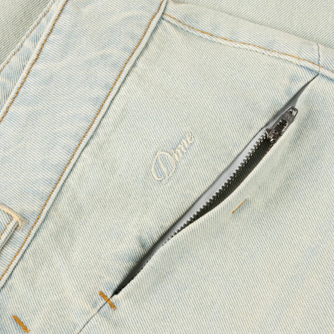 Dime MTL Tech Denim Shorts Bleached