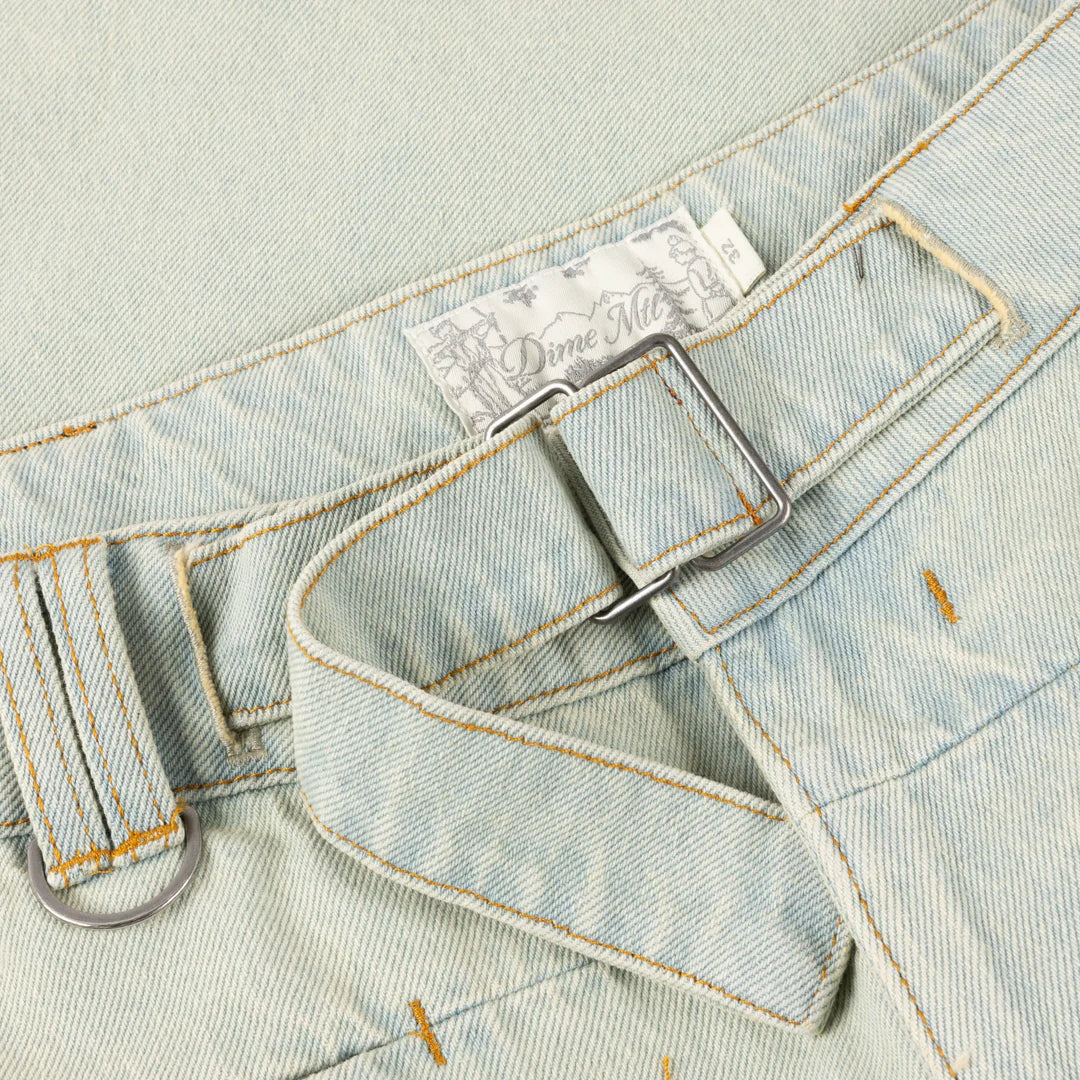 Dime MTL Tech Denim Shorts Bleached
