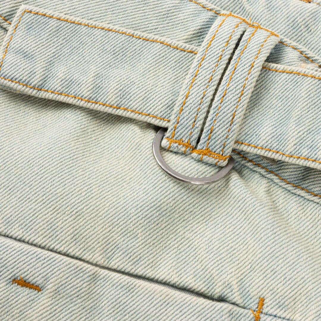 Dime MTL Tech Denim Shorts Bleached