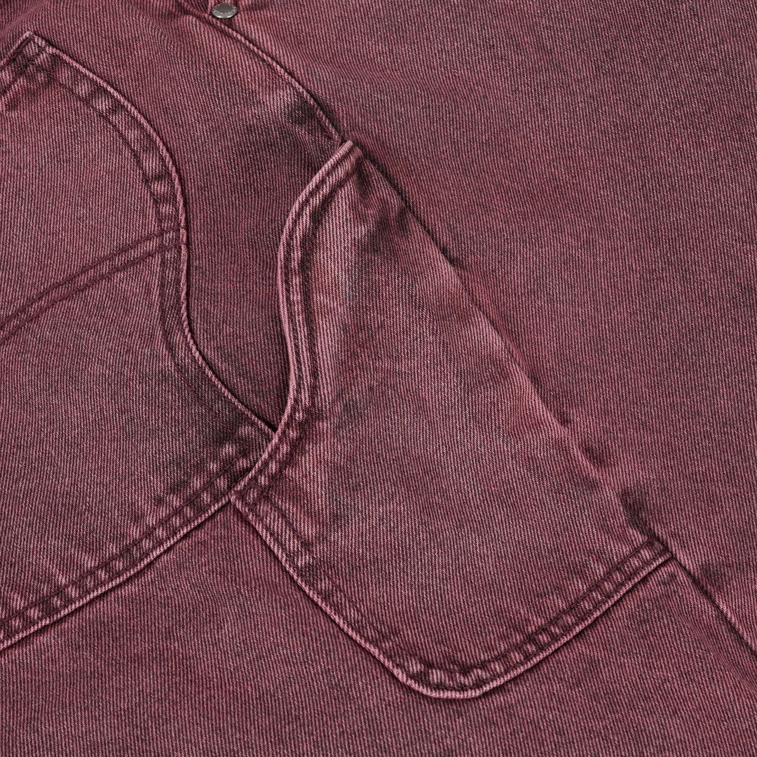 Dime MTL Classic Denim Shorts Wine Wash