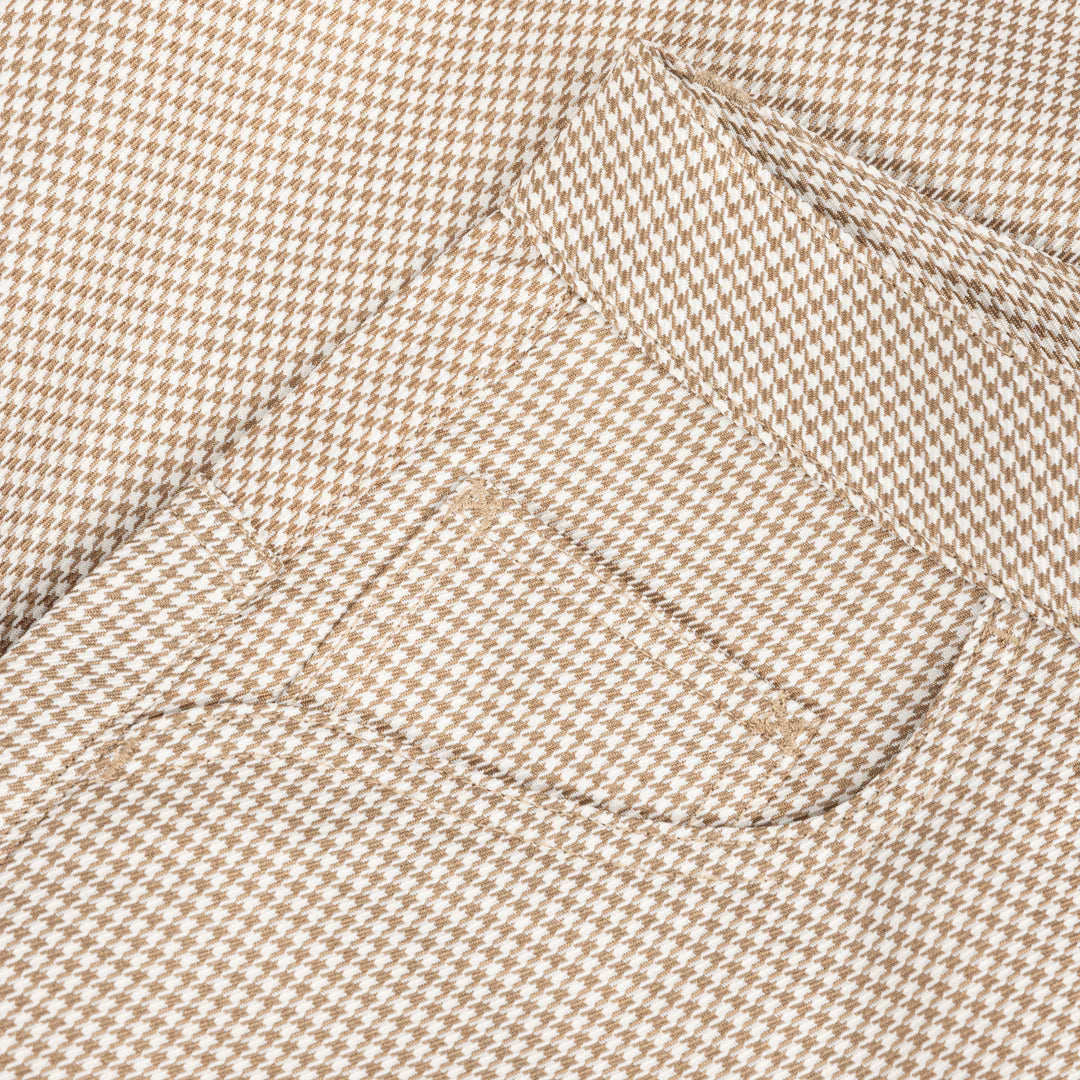 Dime MTL Baggy Houndstooth Shorts Beige