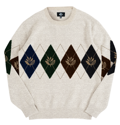 Magenta Academy Knit Crewneck – Natural