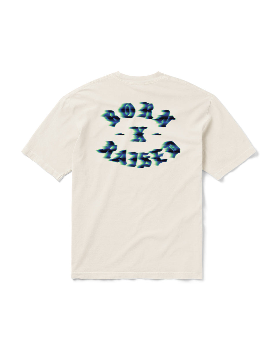 Born X Raised Speed Rocker Tee - Cream