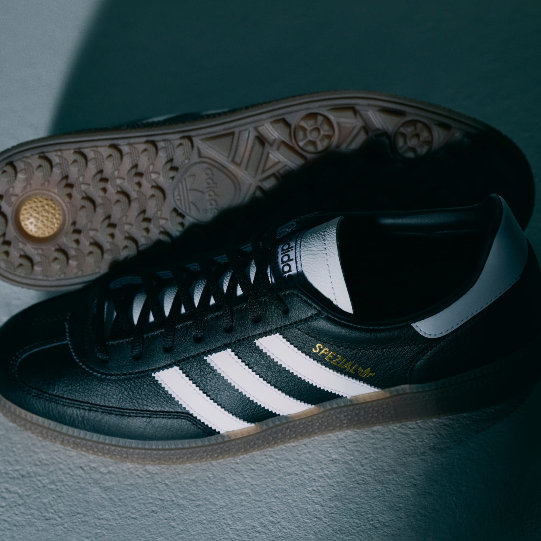adidas Spezial Spikeless Golf Shoes Core Black — detail