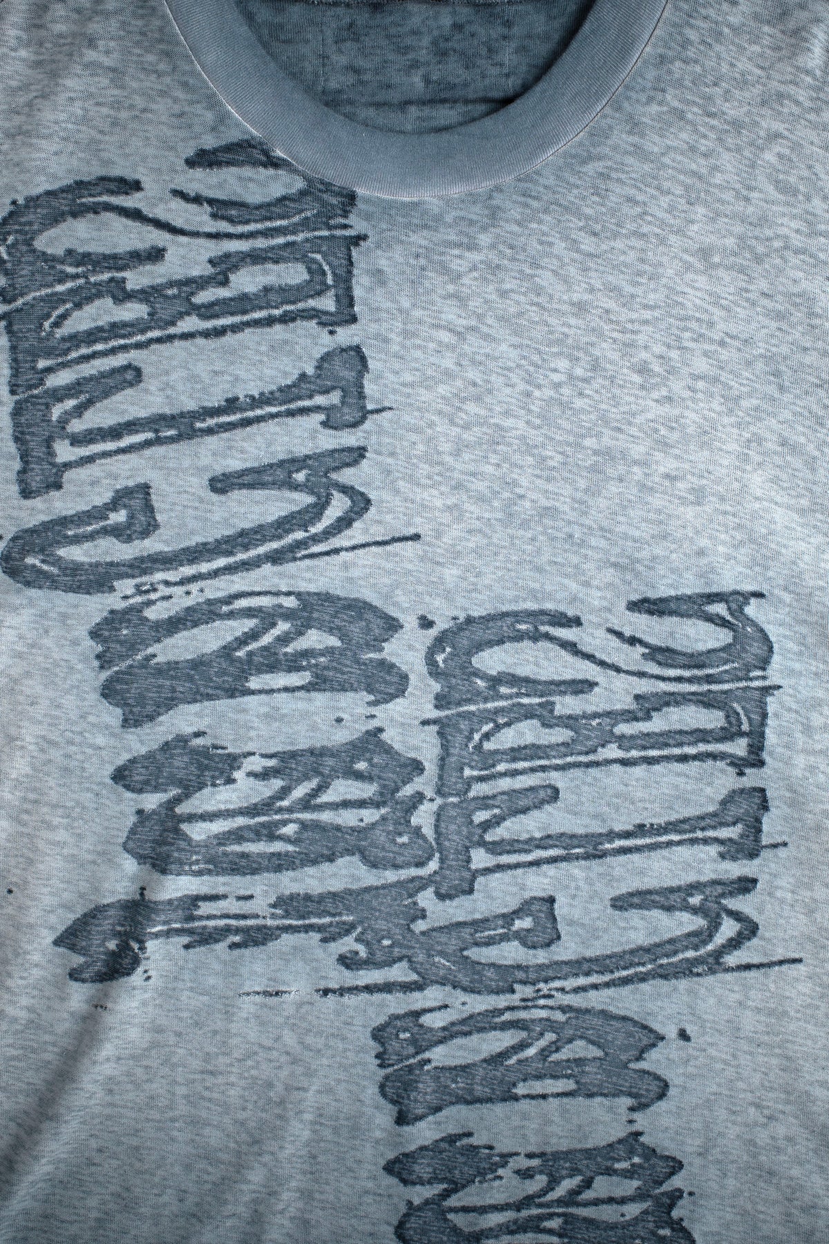 Jungles Jungles Burnout Slub Tee grey, slub jersey fabric detail