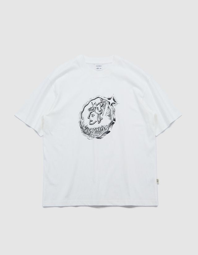 Victoria HK QH Coin S/S Tee White