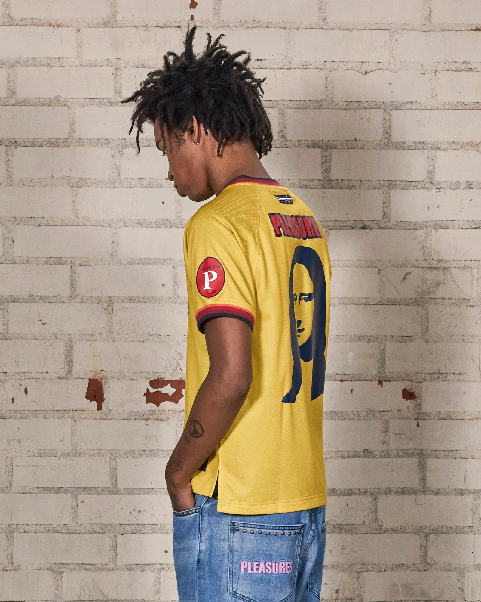 Pleasures Mona Sport Shirt Yellow