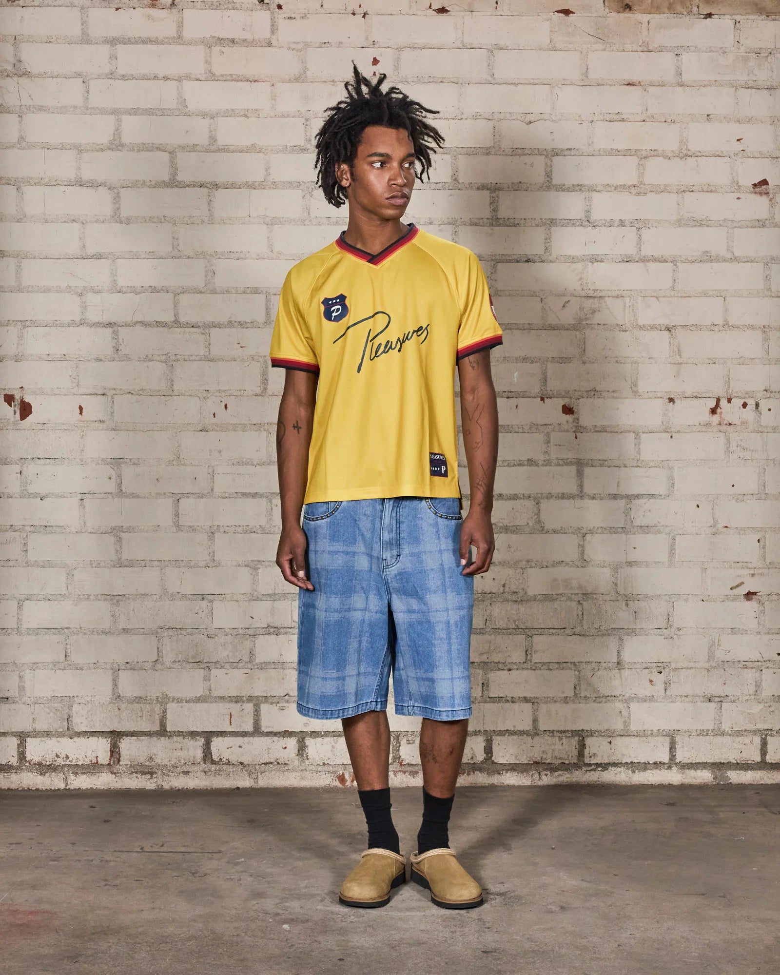 Pleasures Mona Sport Shirt Yellow