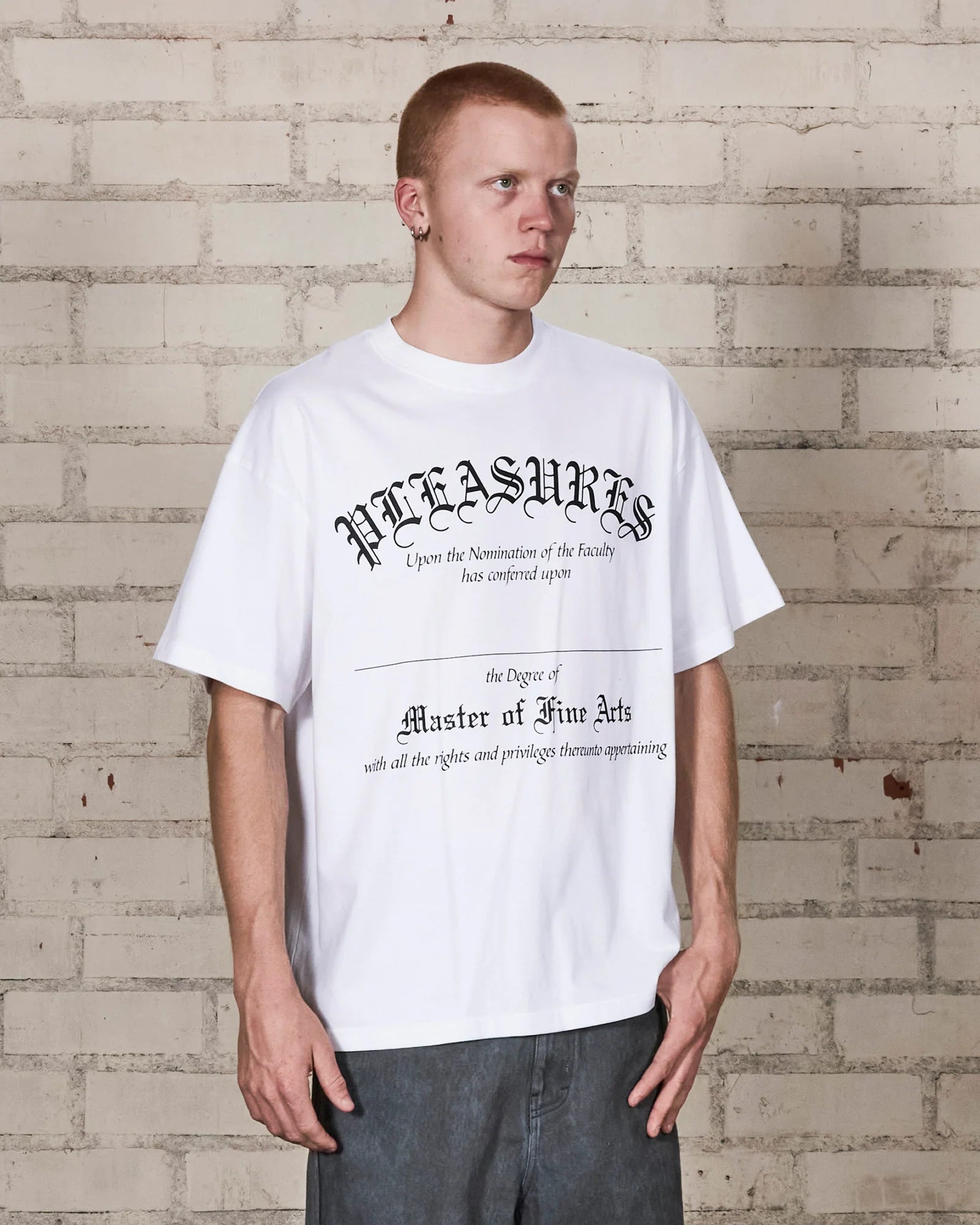 Pleasures Degree T-Shirt White