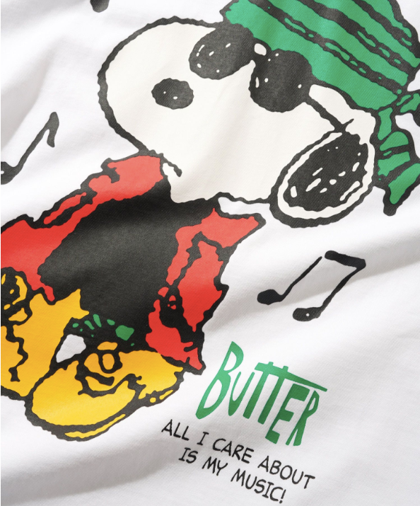 Butter Goods x Peanuts Music Tee - White