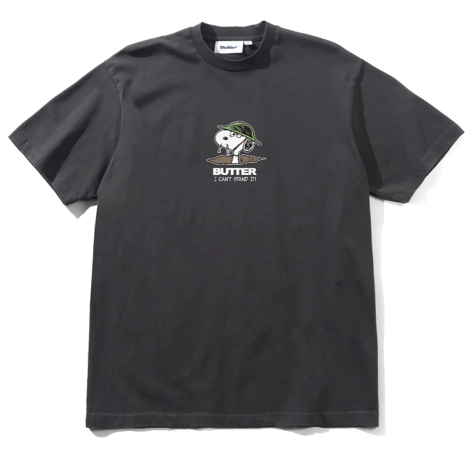 Butter Goods Can't Stand It Tee - Washed Black