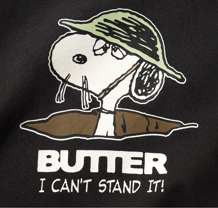 Butter Goods Can't Stand It Tee - Washed Black