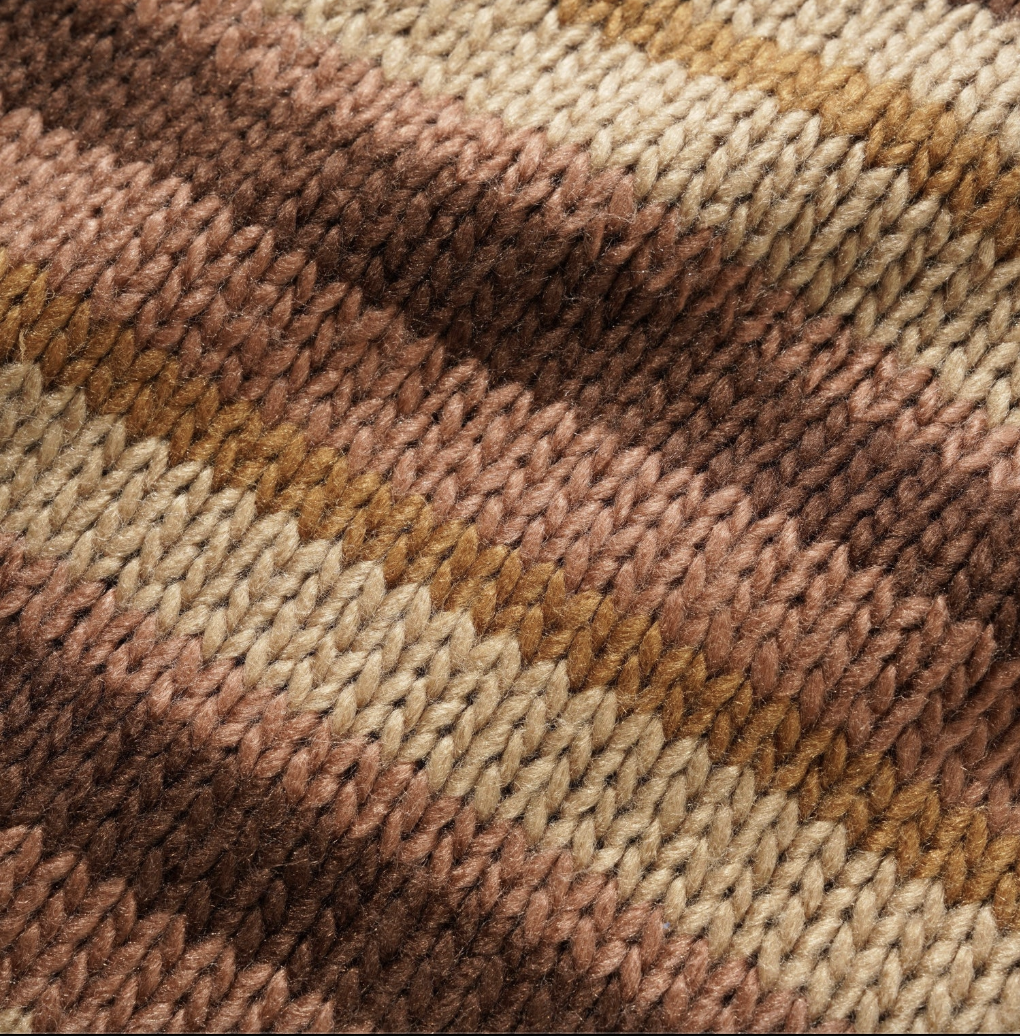 Butter Goods Ombre Stripe Knit Sweater - Chocolate