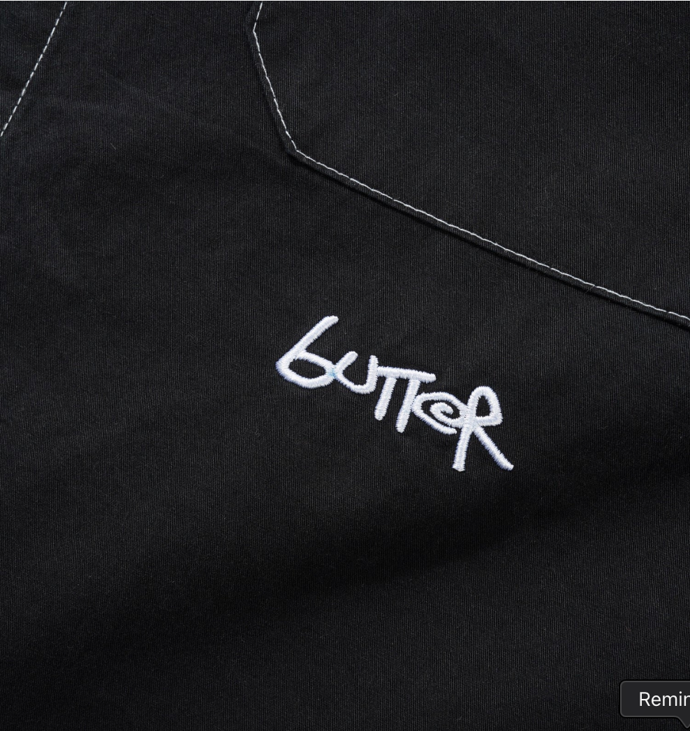 Butter Goods Contrast Stitch Shirt - Black