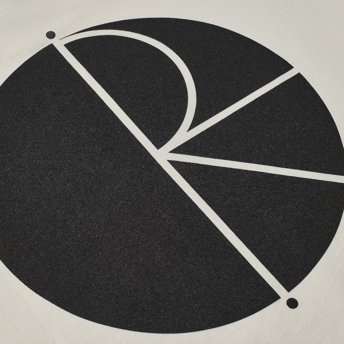 Polar Skate Co. Contrast Tee Fill Logo – Ivory/Black