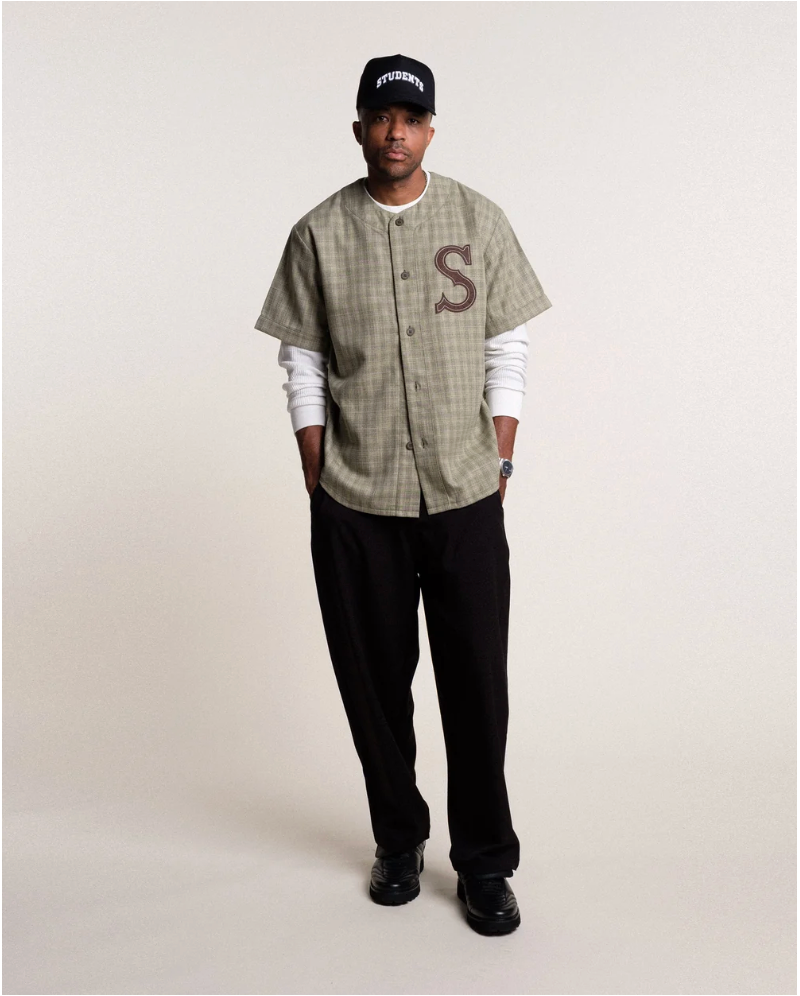 Students Golf Folsom S/S Baseball Shirt – Sand