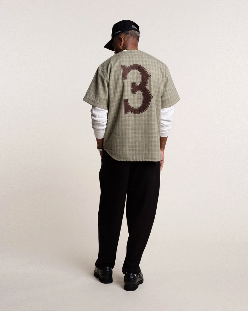 Students Golf Folsom S/S Baseball Shirt – Sand