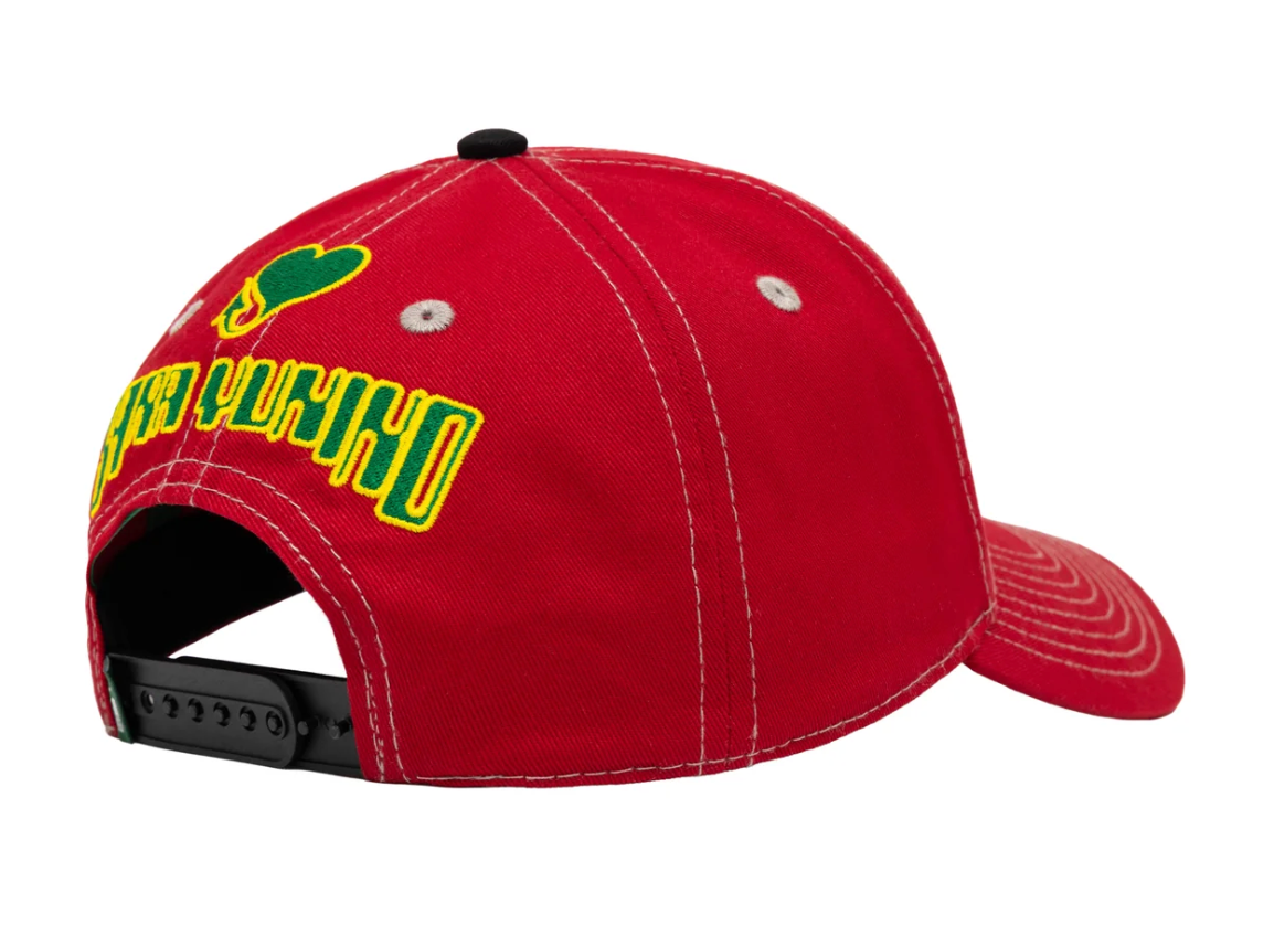 b.Eautiful x Sara Yukiko b.E Hat – Dark Red / Yellow Tartan