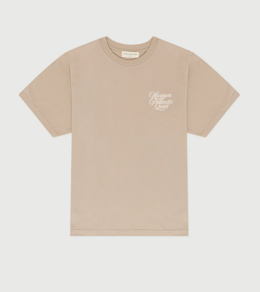 MOPQ SCRIBE TEE - TAUPE