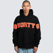 Shorty's x Pleasures | Wave zip Hoodie Black