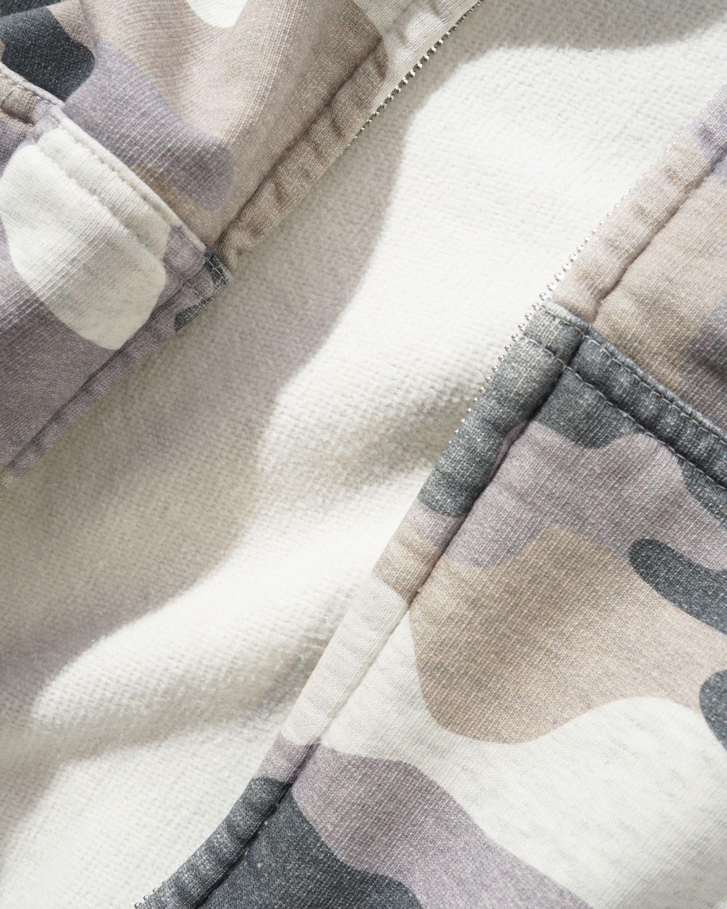 Butter Goods Stretch Zip-Thru Hood – Snow Camo