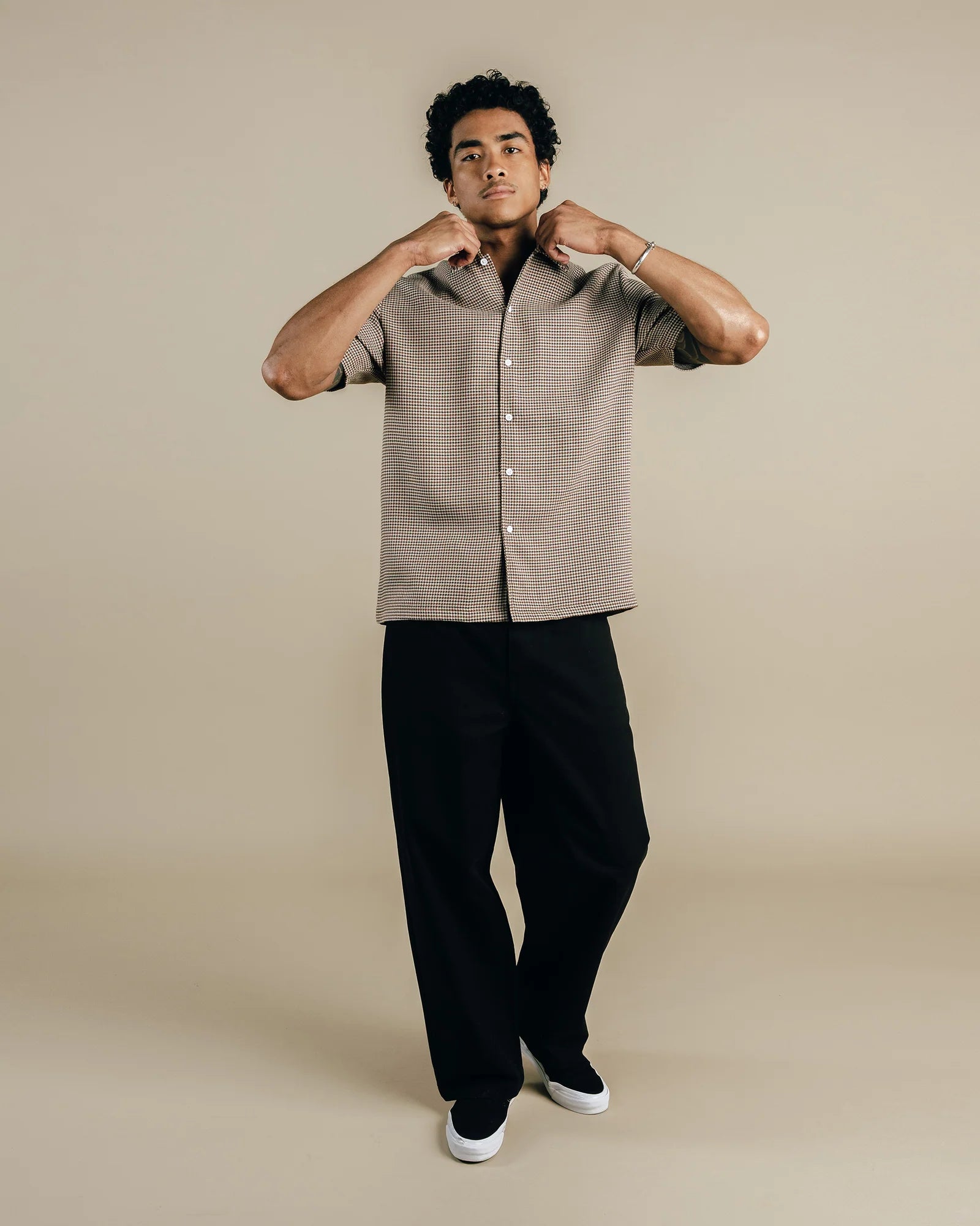 Students Golf Gramwell S/S Button Up Shirt