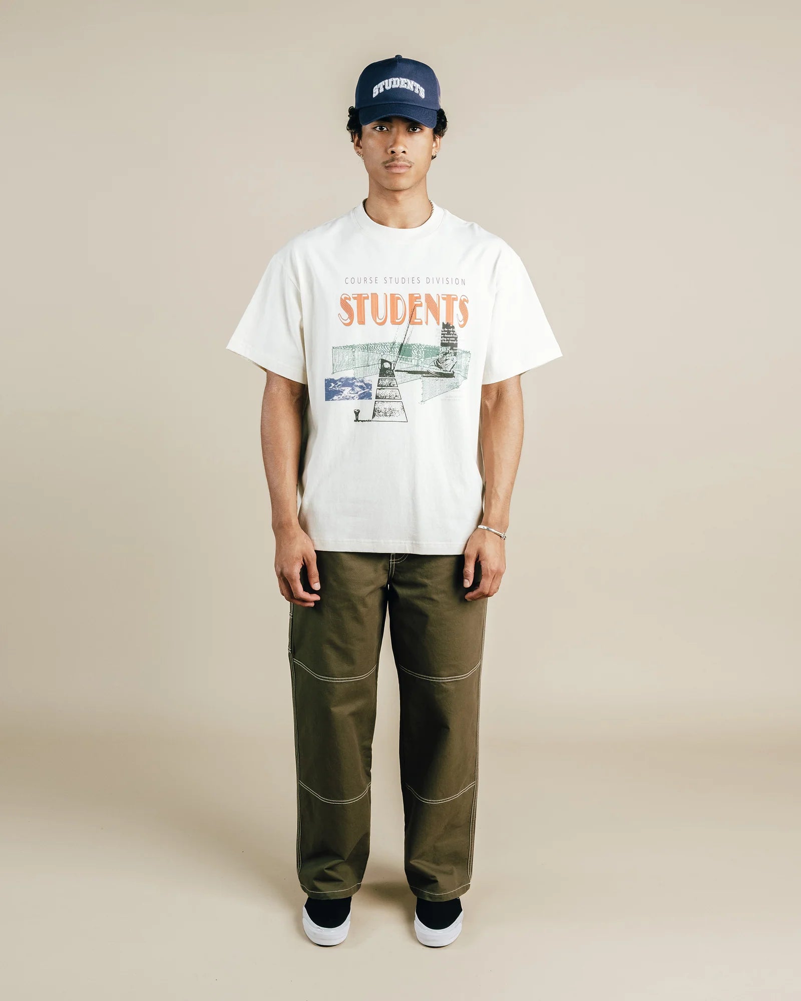 Students Golf Twilight S/S T-Shirt Beige