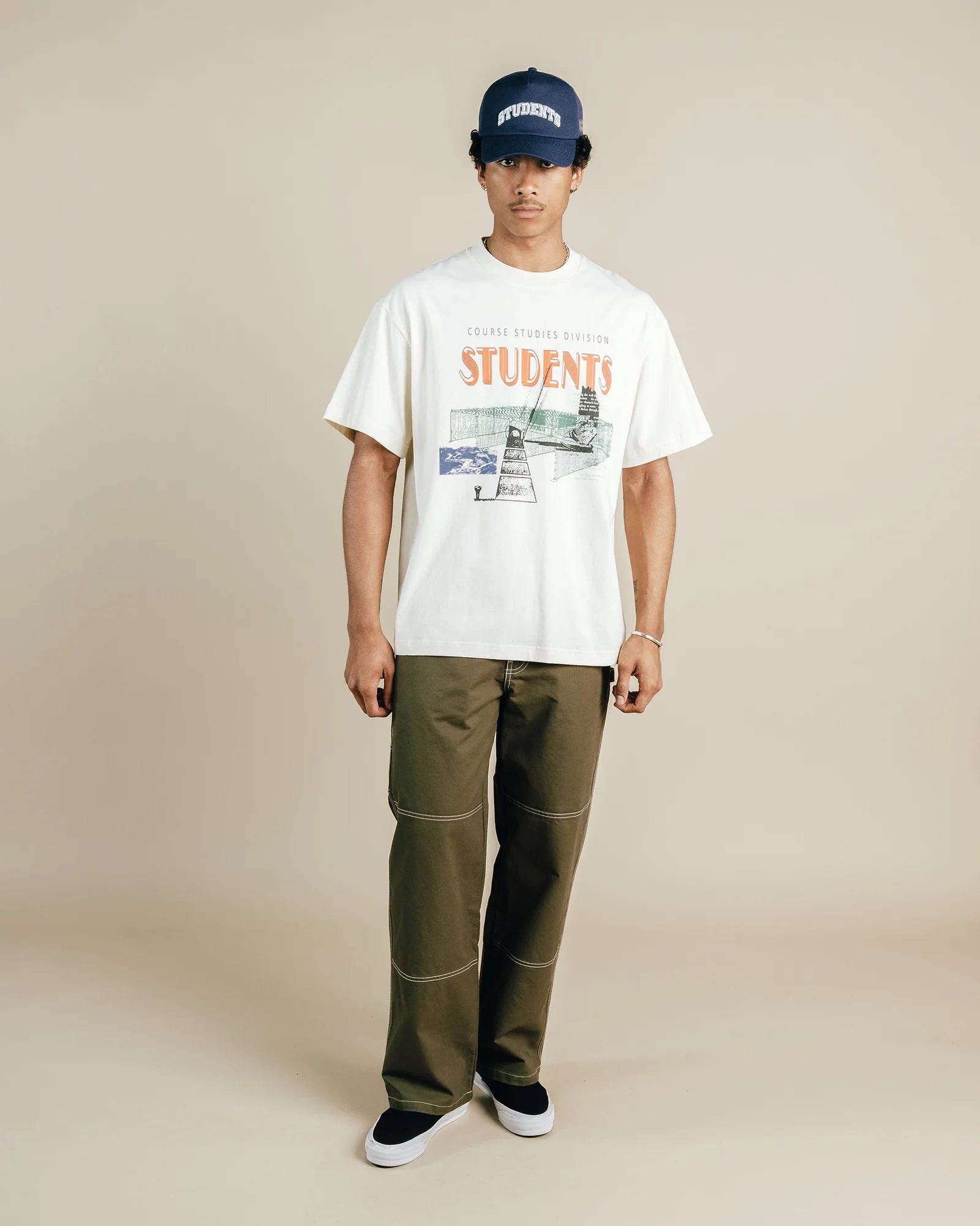Students Golf Twilight S/S T-Shirt Beige