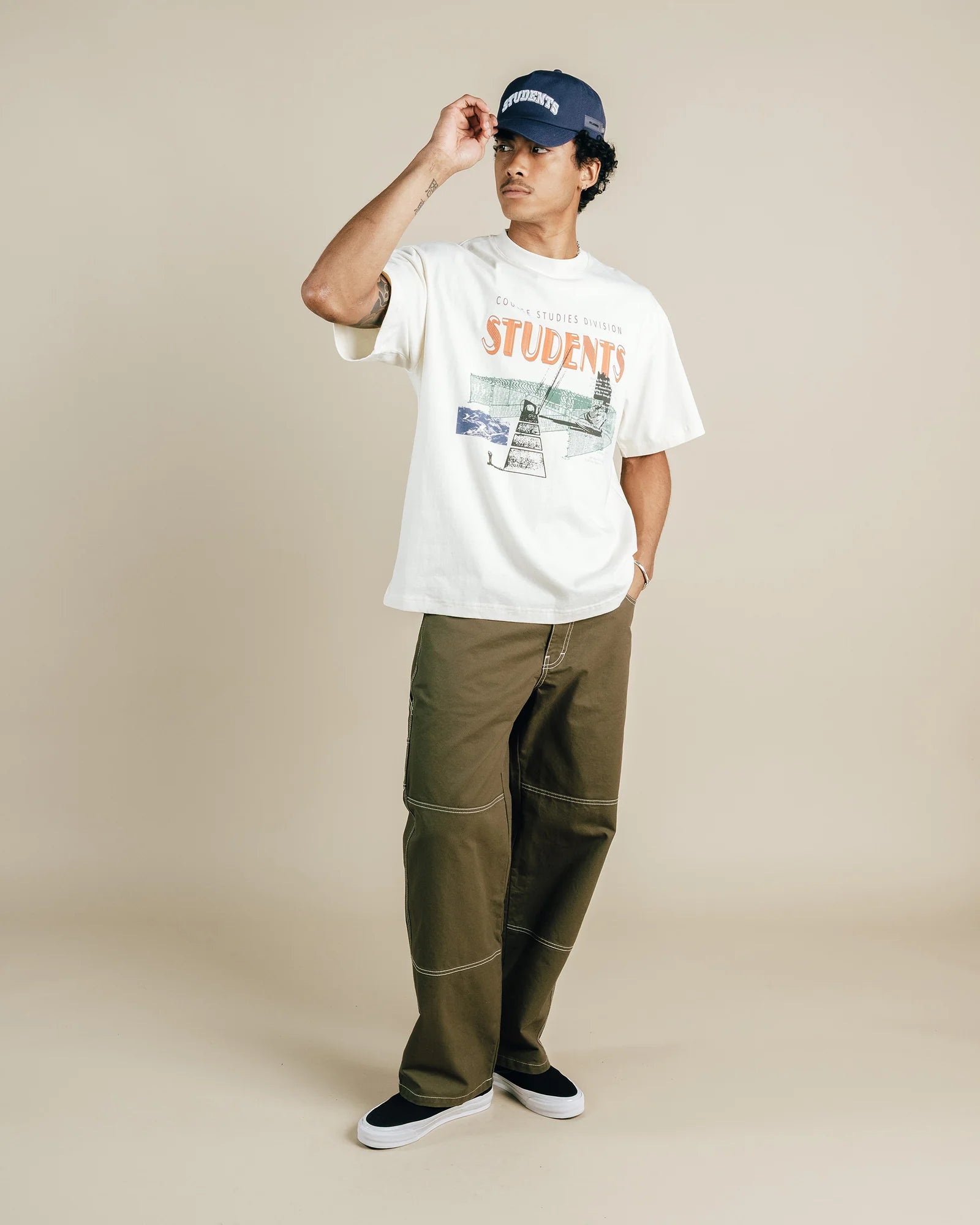 Students Golf Twilight S/S T-Shirt Beige