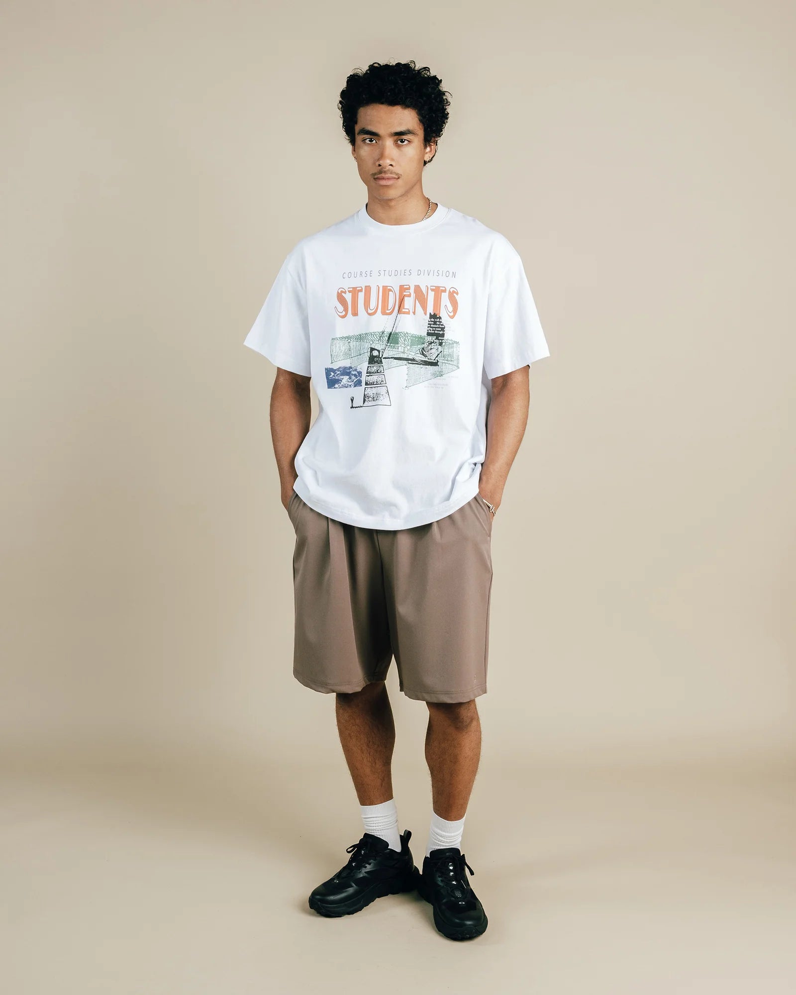Students Golf Twilight S/S T-Shirt White