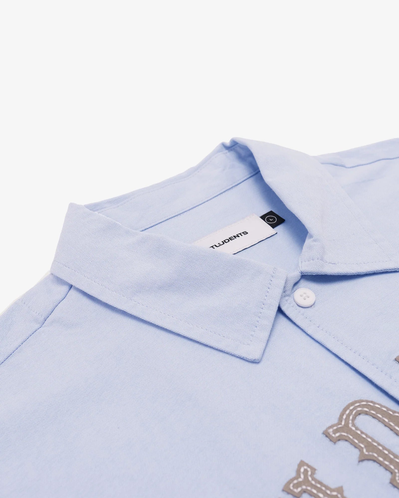 Students Golf Crescent S/S Button Up Shirt Blue