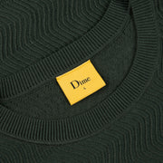 Dime | Wave Cable Knit LS Forest - Gallery Streetwear