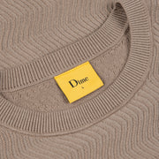 Dime | Wave Cable knit LS Tan - Gallery Streetwear