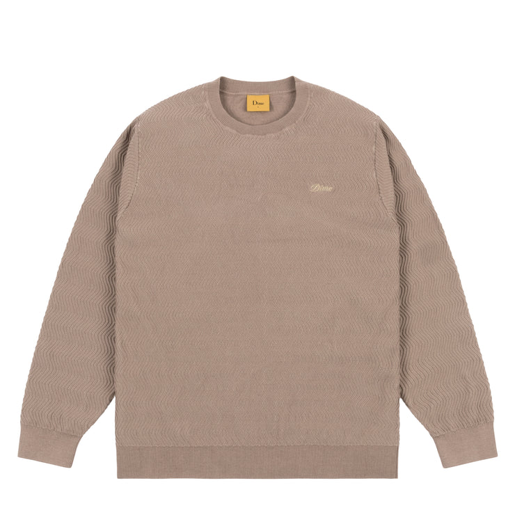 Dime | Wave Cable knit LS Tan - Gallery Streetwear