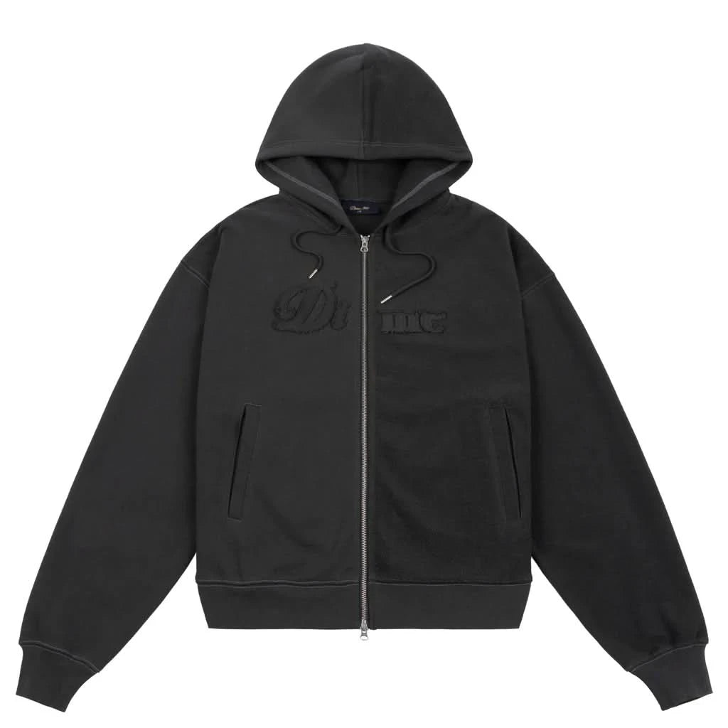 Dime MTL Reverse French Terry Zip Hoodie – Black