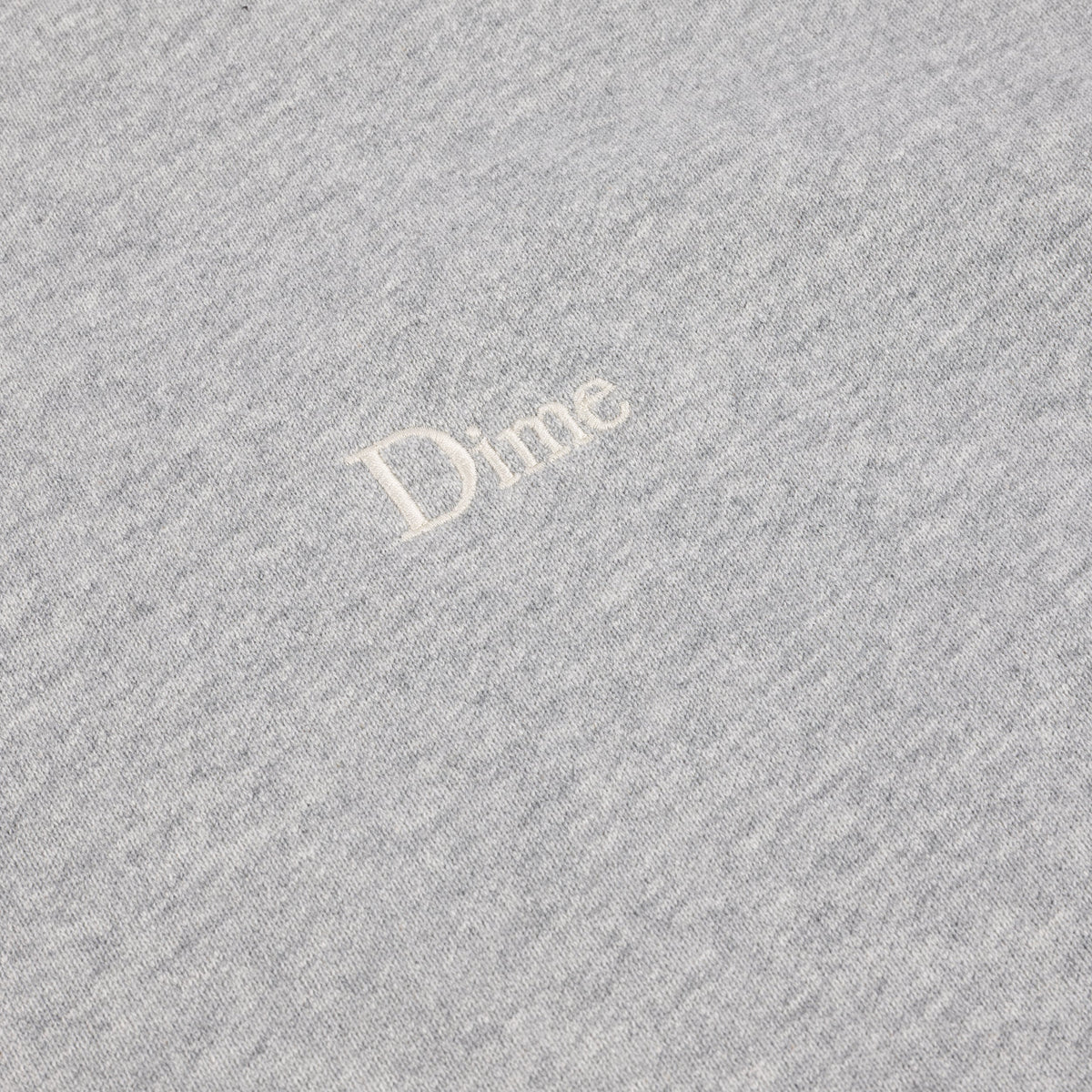 Dime MTL Reversed French Terry Crewneck Ash — detail