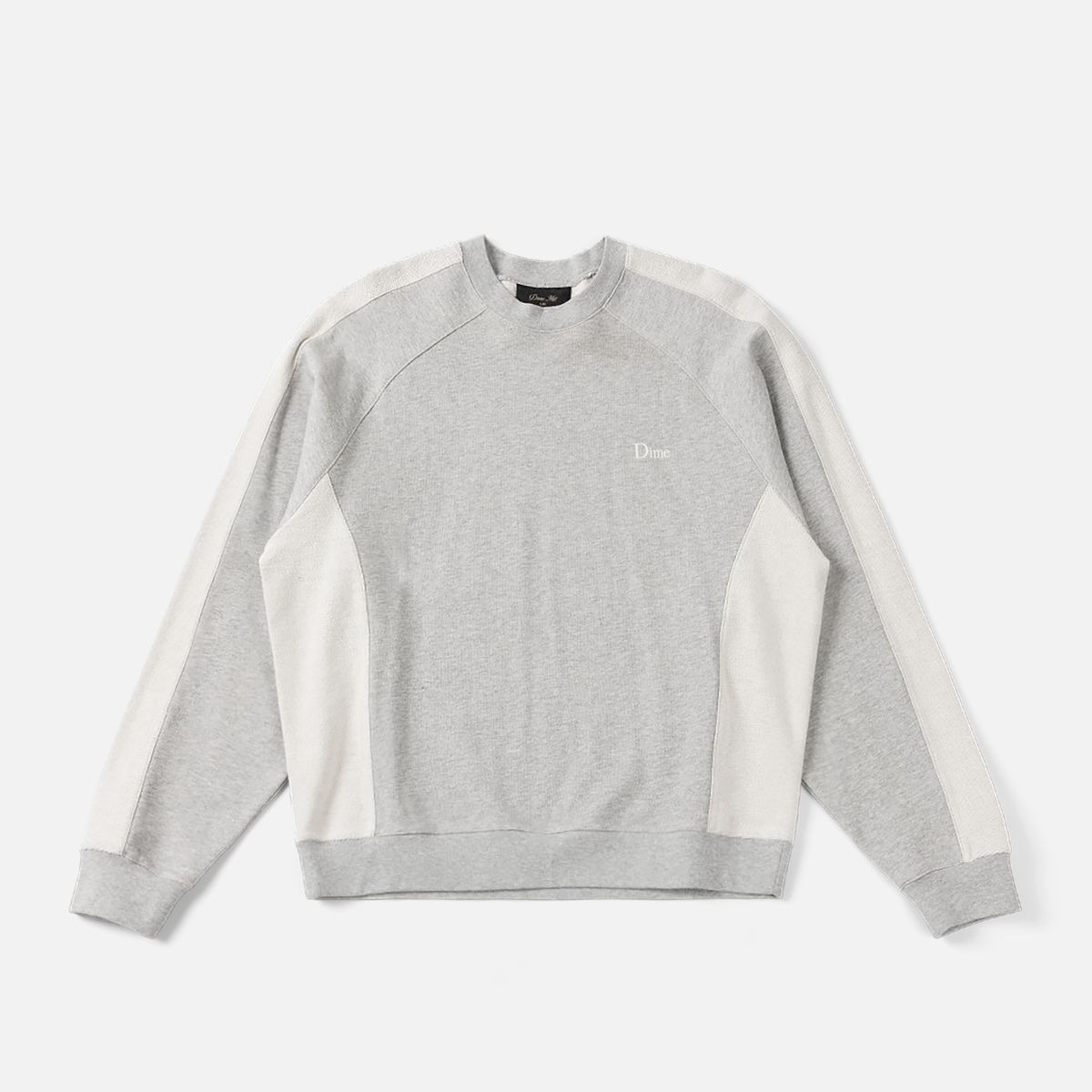 Dime MTL Reversed French Terry Crewneck Ash — product shot