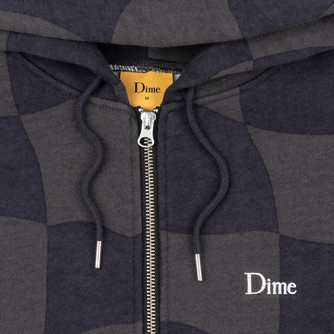 Dime | Checkmate Zip Hoodie Black - Gallery Streetwear