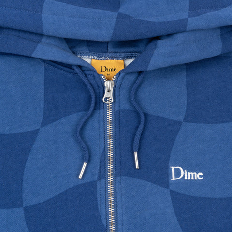 Dime | Checkmate Zip Hoodie Navy - Gallery Streetwear