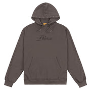 Dime | Cursive Terry Hoodie Walnut - Gallery Streetwear