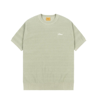 Dime | Wave Knit tee Sage - Gallery Streetwear