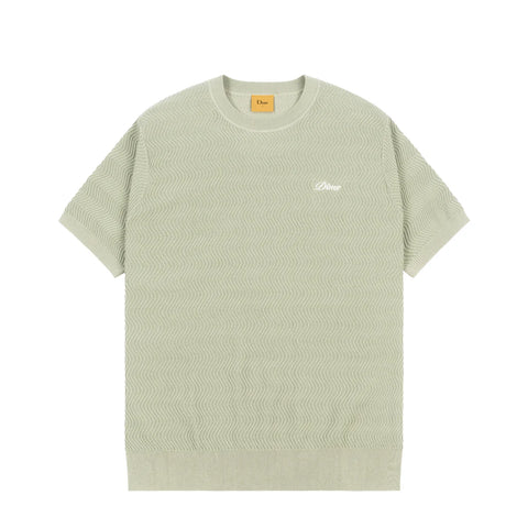 Dime | Wave Knit tee Sage - Gallery Streetwear