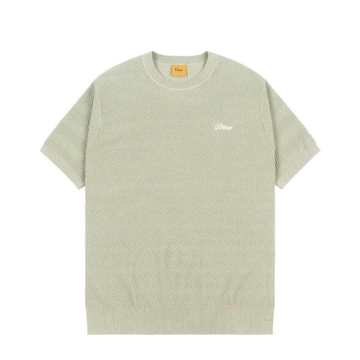 Dime | Wave Knit tee Sage - Gallery Streetwear